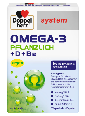 Doppelherz System Omega-3 Pflanzlich (60 капсул)