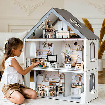 "Фантазія ЕКО" ляльковий будиночок NestWood для Барбі + вітальня