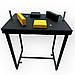 Cтіл для армрестлінгу Троян (чорний+жовті подушки), фото 3