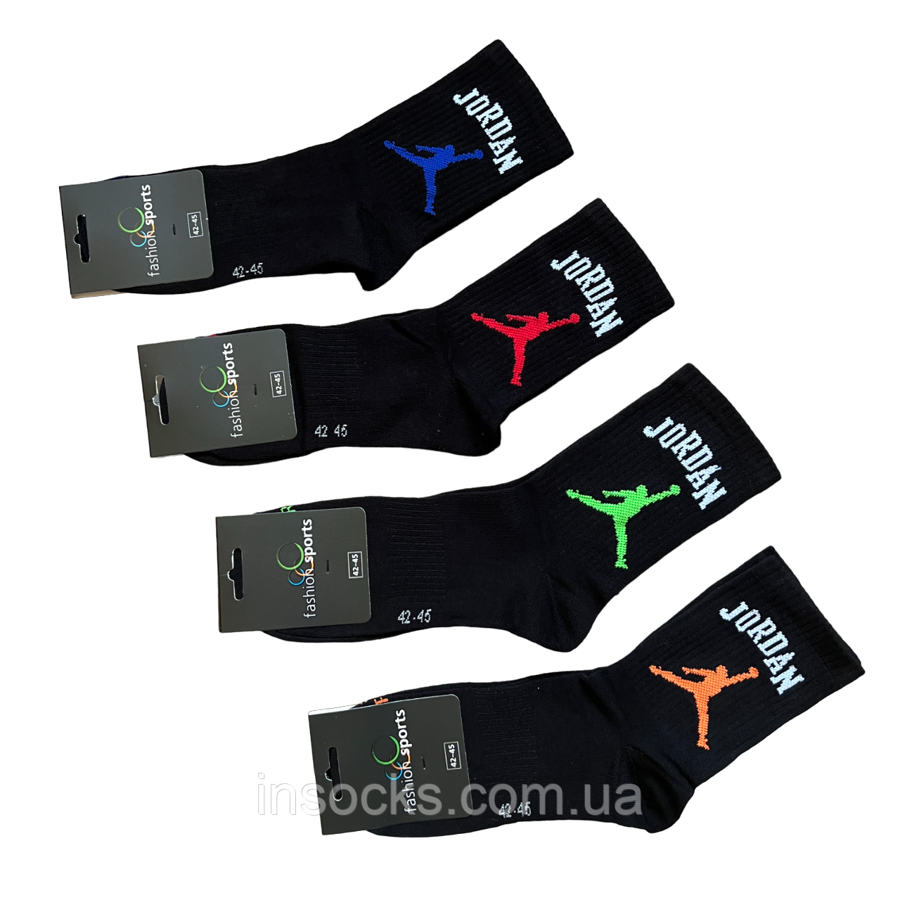 Шкарпетки чоловічі "Fashion Sports" Jordan. 42-45р. Високі, демісезонні.