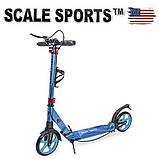 Двоколісний алюмінієвий самокат Scale Sports SS-10 Синій Металік, фото 8