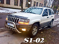 Jeep Grand Cherokee 98-04 боковые пороги подножки труба с накладками на для Джип Гранд Чероки Jeep Grand 2