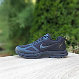 Кросівки чоловічі Nike Flyknit Racer зимові термо-чорні, низькі водонепроникні модні теплі, фото 8