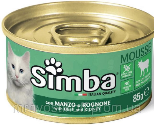 Simba cat Симба корм для котов паштет с телятиной 85г - фото 1 - id-p1910497368