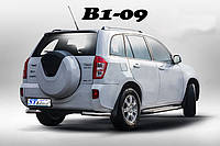 Chery Tiggo 3 14+ защитная дуга защита заднего бампера на для Чери Тиго Chery Tiggo 3 14+ углы d60х1,6мм 2