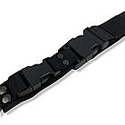 Ремінь збройовий триточковий Ragnarok з посиленим карабіном Чорний, фото 5