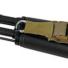 Ремінь збройовий триточковий з карабінами койот, фото 4