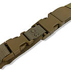 Ремінь збройовий триточковий з карабінами койот, фото 6