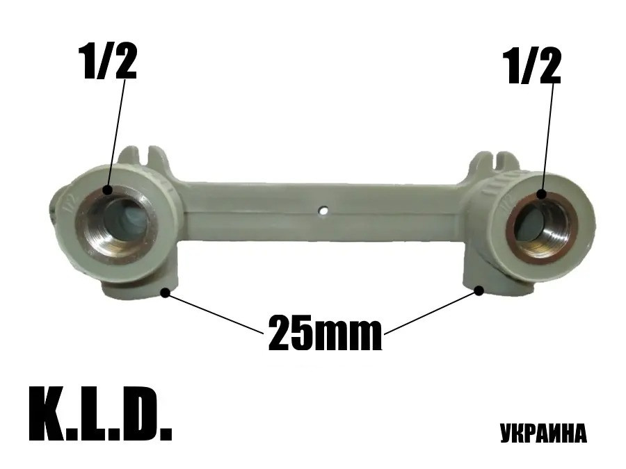 Планка монтажна PPR 25x1/2F KLD