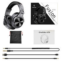 Навушники бездротові OneOdio Fusion Wireless A70, BT гарнітура, чорні, фото 6