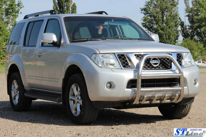 Кенгурятник Nissan Pathfinder 05-13 защита переднего бампера ...