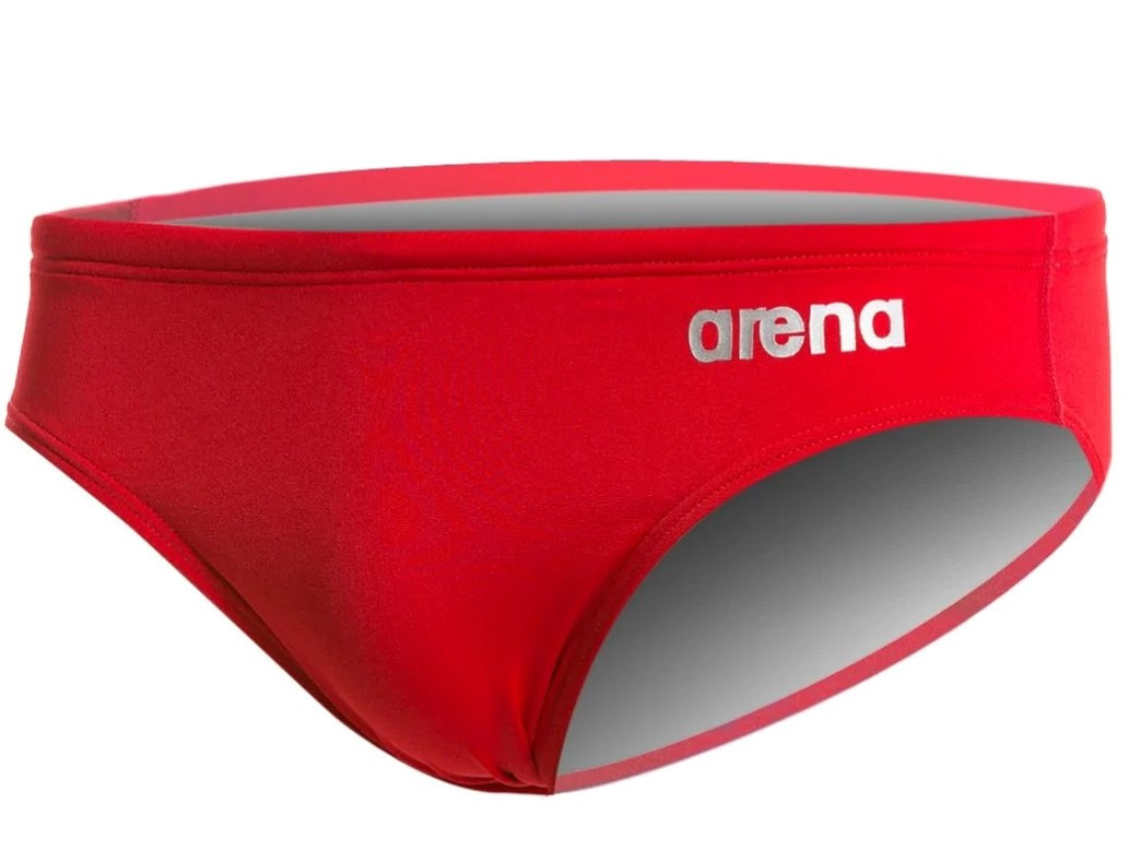 Плавки-сліпи для хлопців Arena TEAM SWIM BRIEFS SOLID червоний, білий дит 128см
