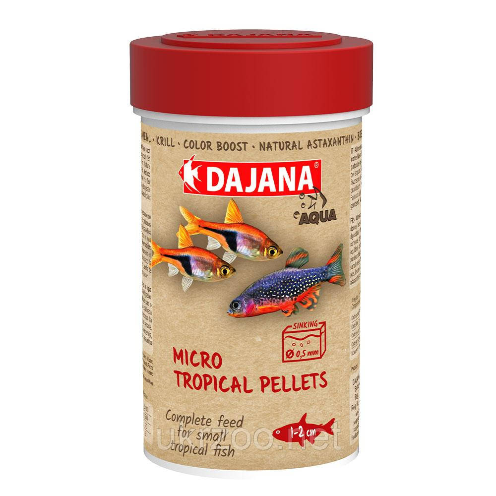 MIKRO TROPICAL PELLETS (100мл/55гр) Спец. порошкообр. корм для мальків та дріб. риб. (12шт/уп)