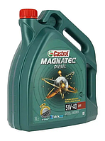 Масло ДВС 5W-40 Castrol MAGNATEC DIESEL DPF API SN/CF, ACEA C3, GM dexos2, 5л, синт