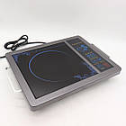 Електроплита інфрачервона 2000 Вт Domotec MS 5842 / Настільна електрична плита, фото 6