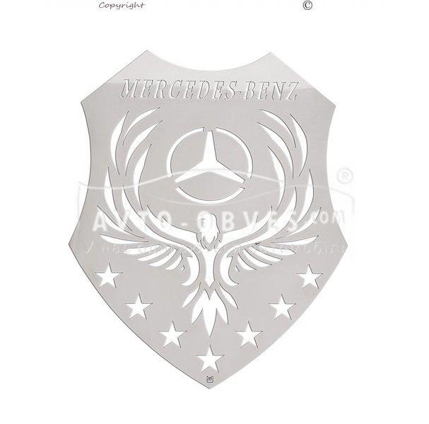 Герб Mercedes Actros MP4 2011-2018 2 шт - висота: 5см