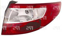 Задняя фара альтернативная тюнинг оптика фонарь DEPO на Renault Fluence левая 09-15 Рено Флюенс 2