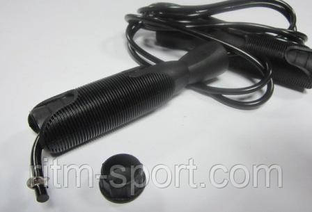 Легко регулируется длина скакалки