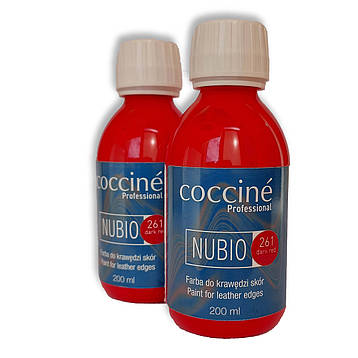 Фарба професійна для натуральної шкіри Темно-червоний колір Coccine NUBIO Кочине Польща, 200 мл, фото 1