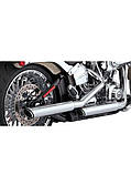 Глушник Vance & Hines 3-дюймовий Twin Slash для деяких моделей Harley Davidson, хромований, фото 3