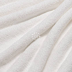Двостороння махрова тканина білого кольору