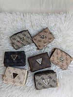 Жіночий міні гаманець Guess Гесс у кольорах, брендовий гаманець, гаманець-конверт, модний гаманець, гаманець