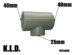 Трійник редукційний KLD 40×25×40