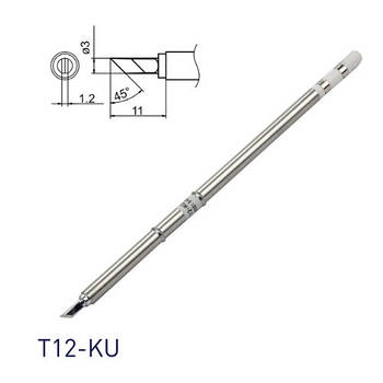 Жало накінечник T12-KU Ніж для паяльника паяльної станції Hakko T12