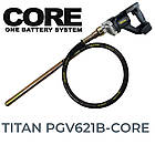 Вібратор акумуляторний глибинний 21В, безщітковий TITAN PGV621B-CORE SYSTEM CORE 21