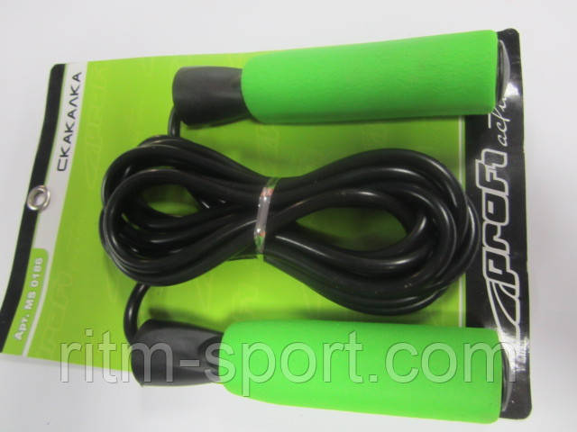 Скакалка для стрибків з м'якими ручками (регульована довжина)