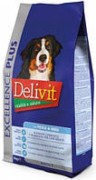 Сухий корм Delivit Excelence (Делівіт) для собак з рибою і рисом, на розвіс, 1 кг