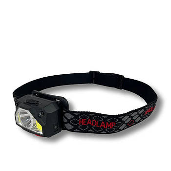 Ліхтар налобний з USB зарядкою та датчиком руху Induction Headlamp / Акумуляторний ліхтарик на голову