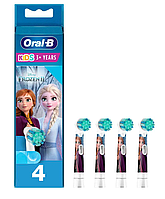 Насадки 4 шт Oral-B Pro Kids Холодне серце для дівчаток  на дитячі зубні щітки EB-10S