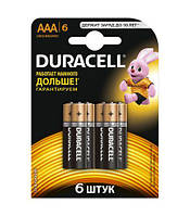 Батарейки ААА Duracell Basic 1.5V LR6 6 шт Бельгія