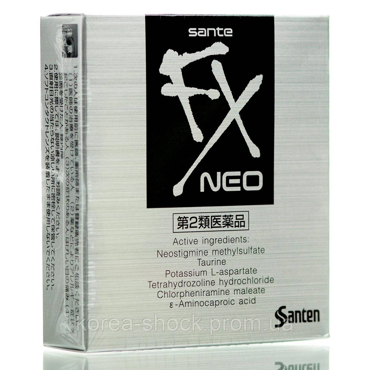 Японські поживні очні краплі з таурином SANTEN FX NEO
