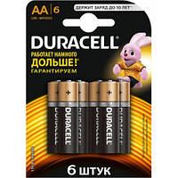 Батарейки АА Duracell Basic 1.5V LR6 6 шт Бельгия