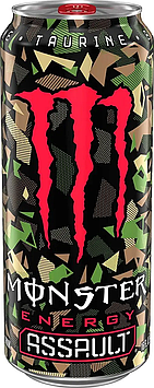 Напій енергетичний Monster Energy Assault, 500 мл, 12 шт/ящ