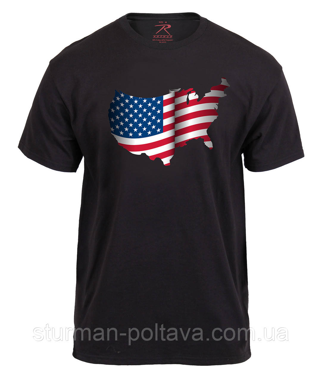 Футболка чоловіча патріотична вінтажна Rothco Distressed US Flag Athletic Fit T-Shirt USA