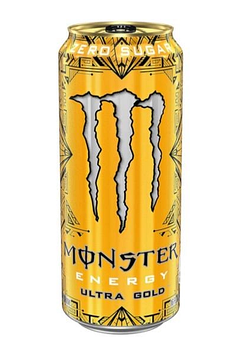 Напій енергетичний Monster Energy Ultra Gold Zero Sugar, 500 мл, 12 шт/ящ