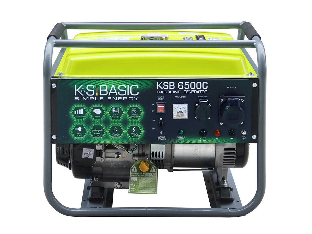 Бензиновый генератор KSB 6500C, Konner&Sohnen, (4223141) - фото 2 - id-p1910595143