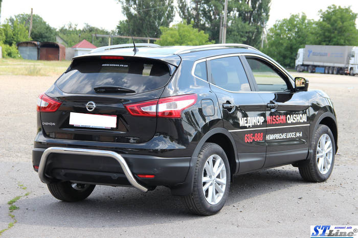Купить Nissan Qashqai J11 14-17 защитная дуга защита заднего бампера на ...