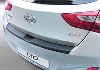 Накладки на задний бампер Hyundai i30/Elantra 2012- / ABS Защитные декоративные накладки на бампер авто 2