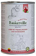 Консервы Baskerville корм для кошек ягненка с клюквой, 400 г