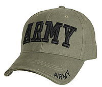 Бейсболка мужская тактическая олива c вышивкой "ARMY" хлопок -твіл Rotcho USA