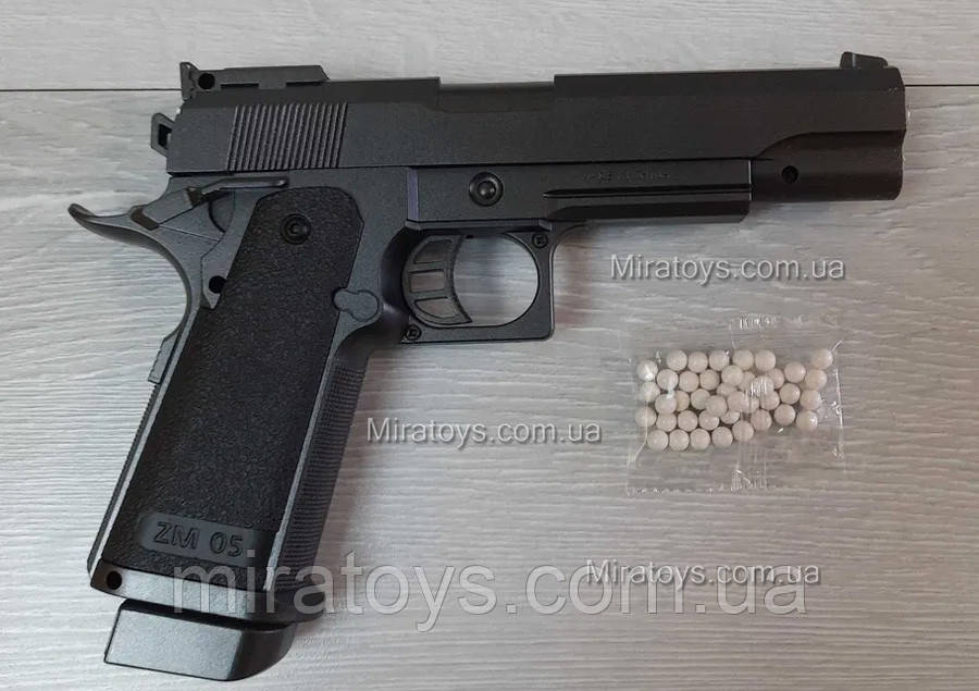 Іграшковий пістолет ZM 05 Cyma (Colt M1911 Hi-Capa 5.1) пластик, фото 1