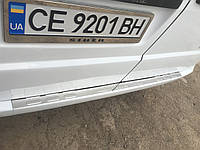 Накладки на задний бампер Mercedes Vito W639 2003-2014 без загиба Защитные декоративные накладки на бампер 2