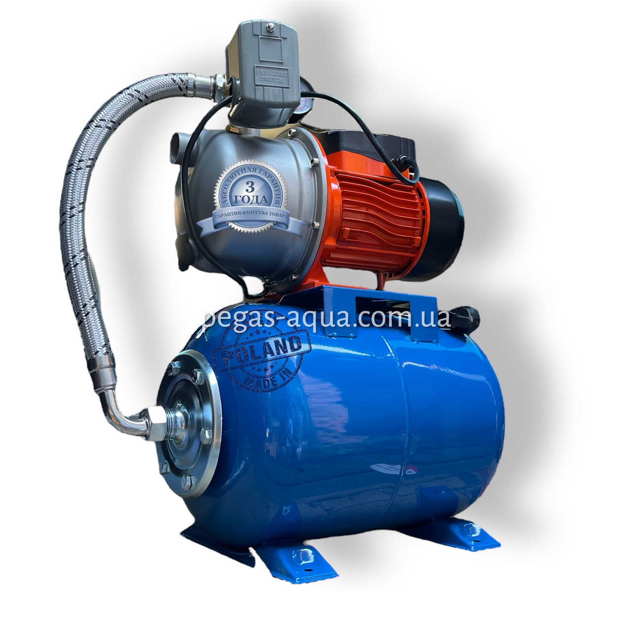 Насосна станція Akwa Pumps JET 100S 1,1кВт нержавійка гарантія 3 роки, фото 1