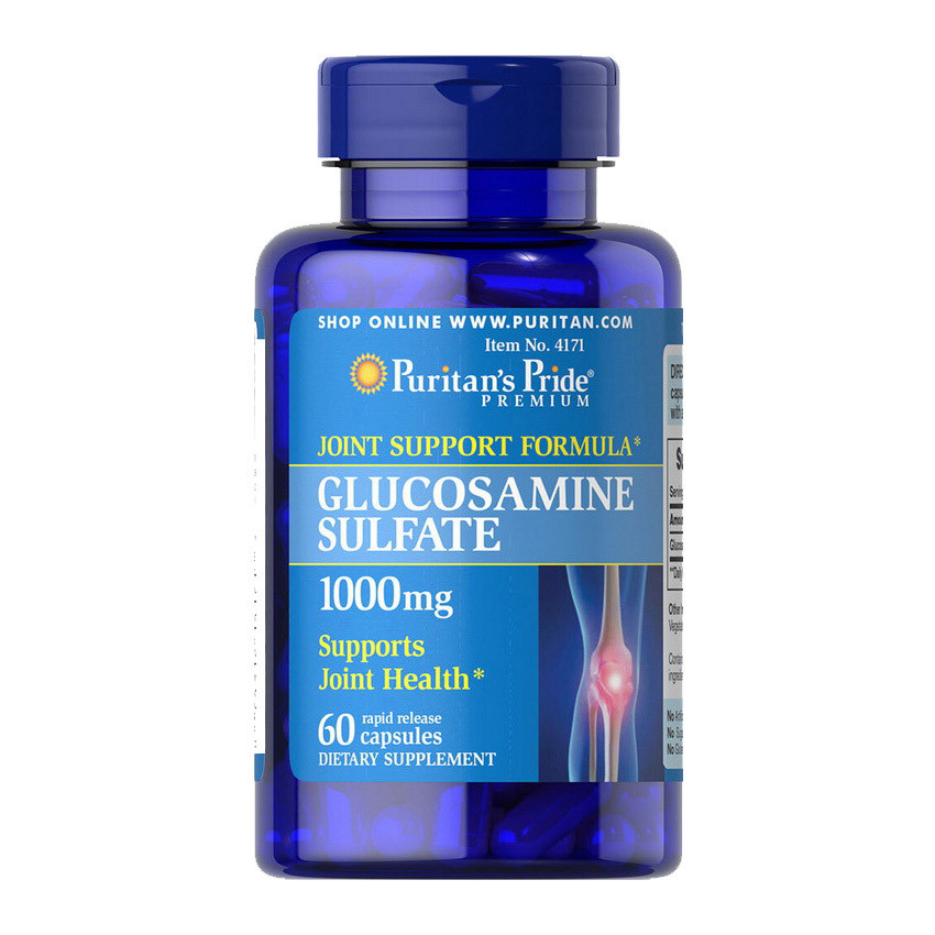 Глюкозамін гідрохлорид Puritan's Pride Glucosamine HCl 680 mg 60 caps - фото 2 - id-p1910606029
