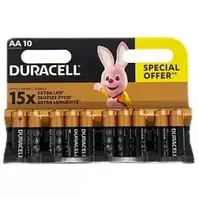 Батарейки АА Duracell Basic 1.5V LR6 10 шт Бельгія
