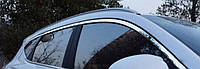 Бічні молдинги накладки вікон верхні Hyundai Tucson Хендай Туксон TL 2015 хром тип V1 2